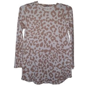 Bom Bom Animal Print Sweater Small
